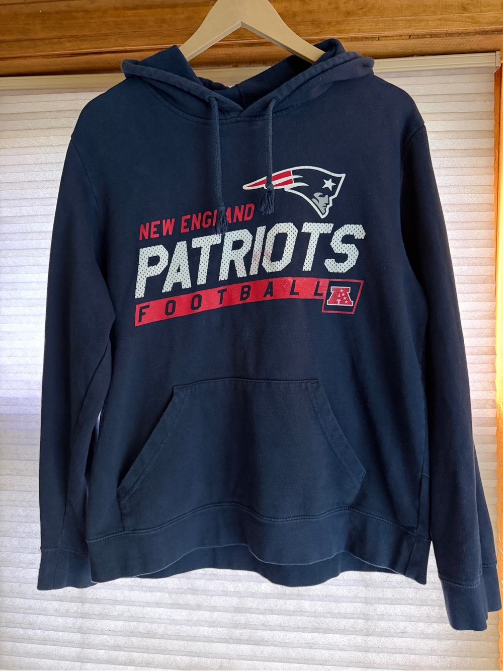 New England Patriots Navy Pullover Hoodie - M 0210